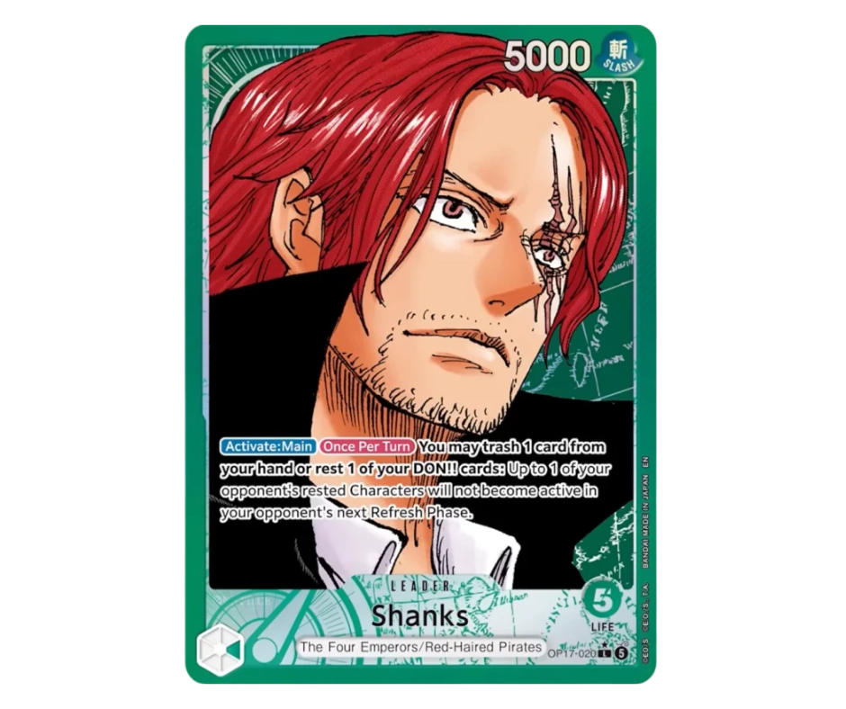 Carte Shanks Leader de la série OP17   Les Guerriers les Plus Puissants du Monde