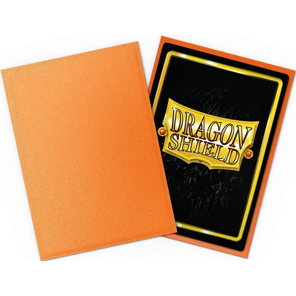 100 Protèges Cartes - Standard - Matte Amber - Dragon Shield
