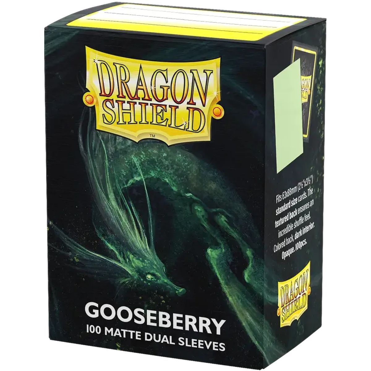 100 Pochettes Standard - Matte Sleeves Gooseberry - Dragon Shield