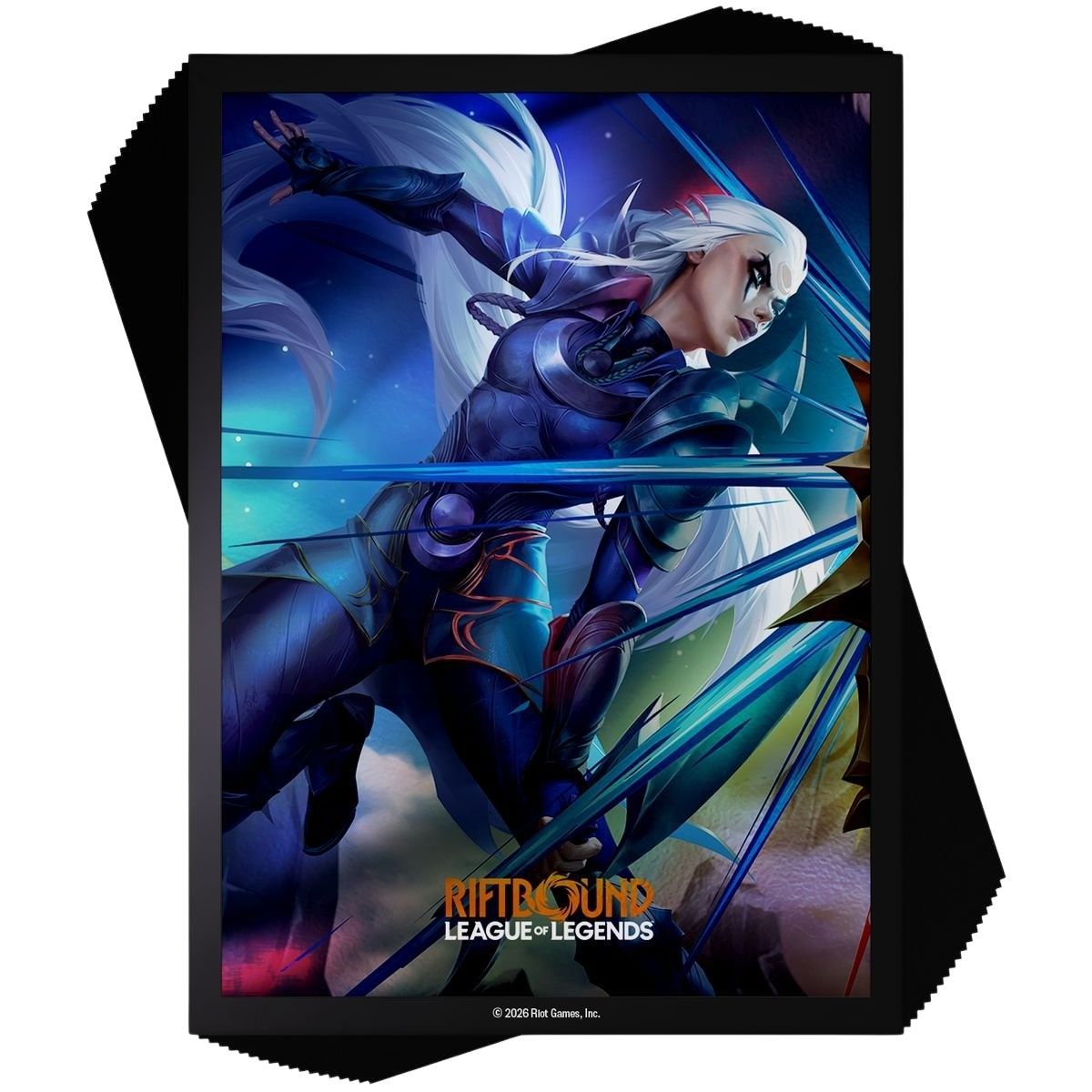 100 Protèges Cartes - Pochettes - Diana vs Leona - Riftbound League of Legends TCG - Set 4 Vendetta - Scellé
