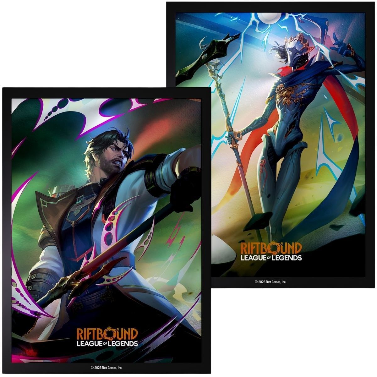 100 Protèges Cartes - Pochettes - Jayce vs Viktor - Riftbound League of Legends TCG - Set 4 Vendetta - Scellé
