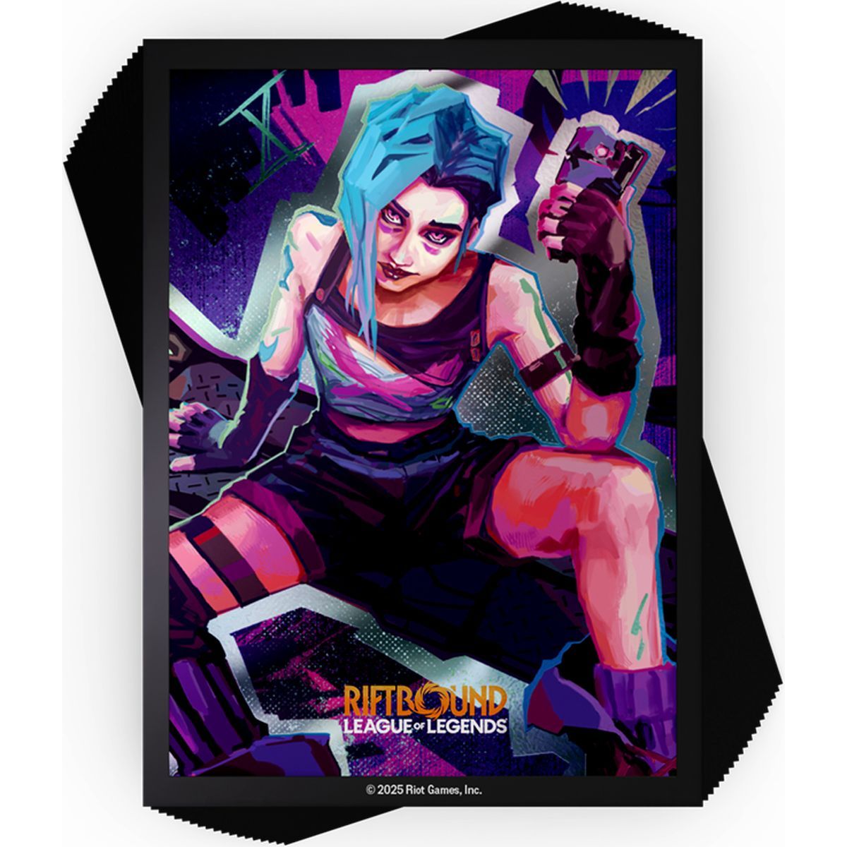 100 Protèges Cartes - Pochettes - Jinx - Riftbound League of Legends TCG - Set 1 Origins - Scellé