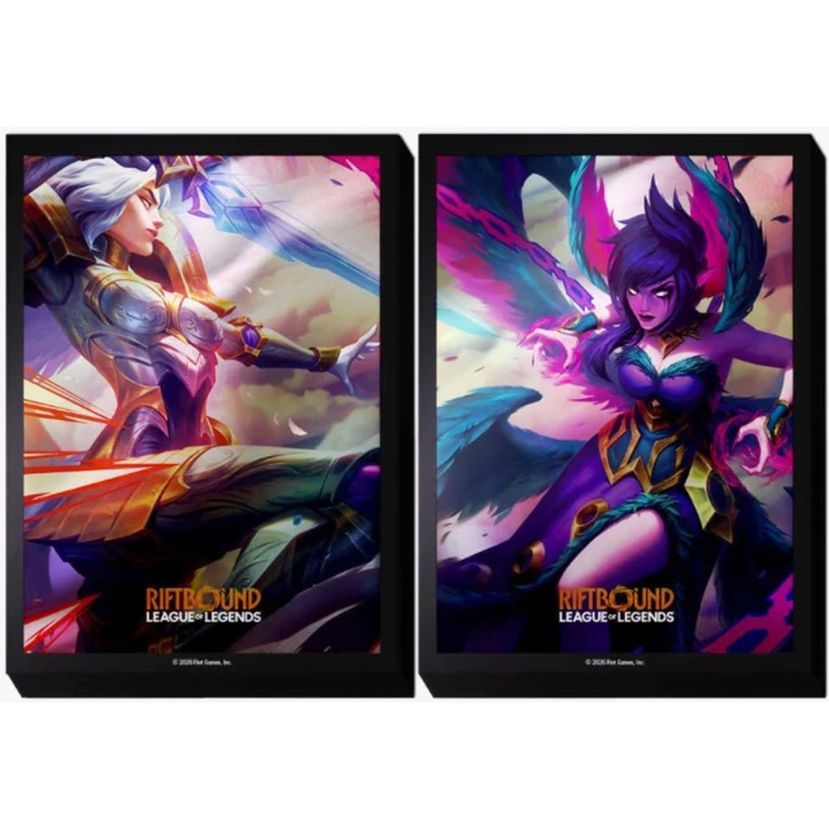 100 Protèges Cartes - Pochettes - Kayle Vs Morgana - Riftbound League of Legends TCG - Set 4 Vendetta- Scellé