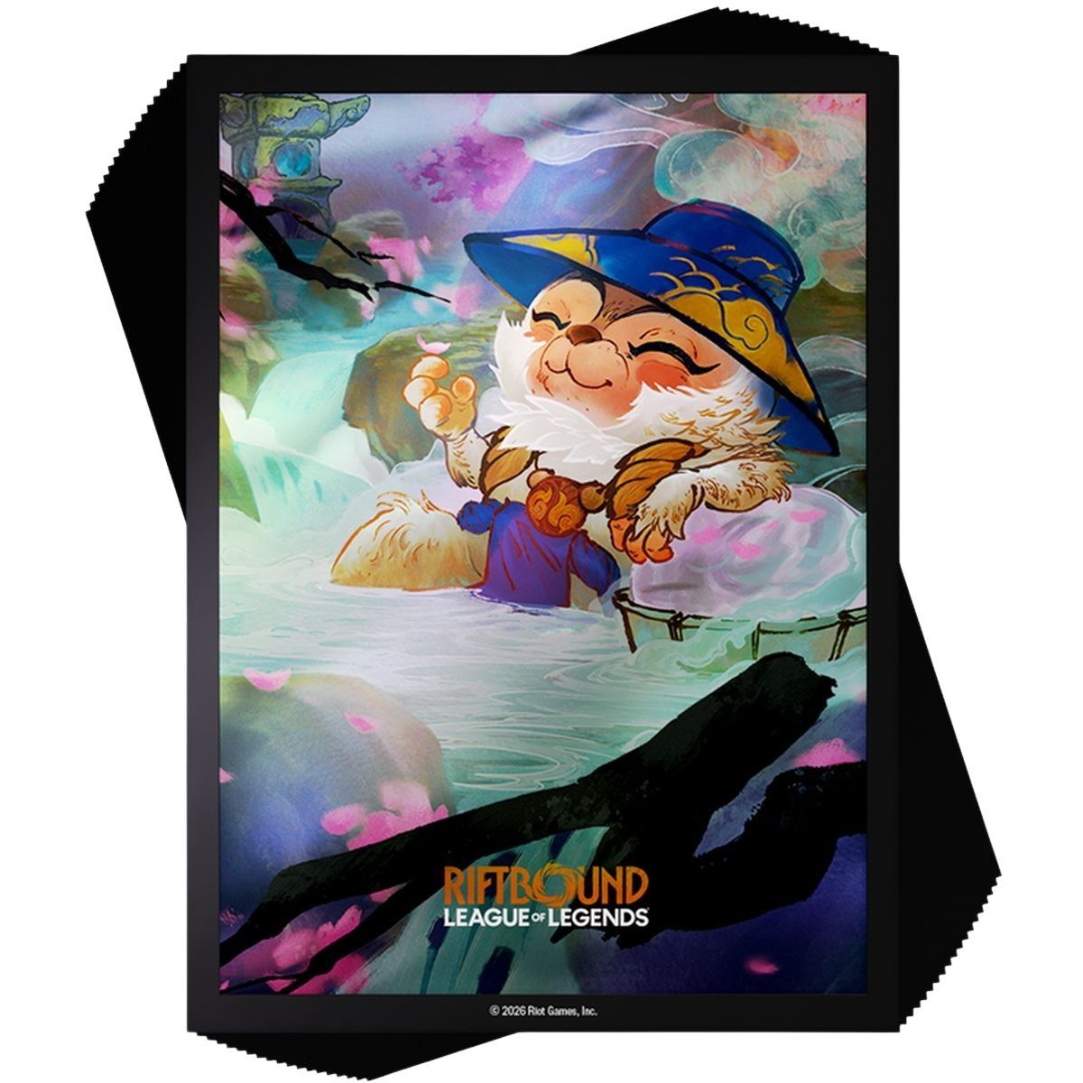 100 Protèges Cartes - Pochettes - Spirit Blossom Teemo - Riftbound League of Legends TCG - Set 2 Spiritforged - Scellé