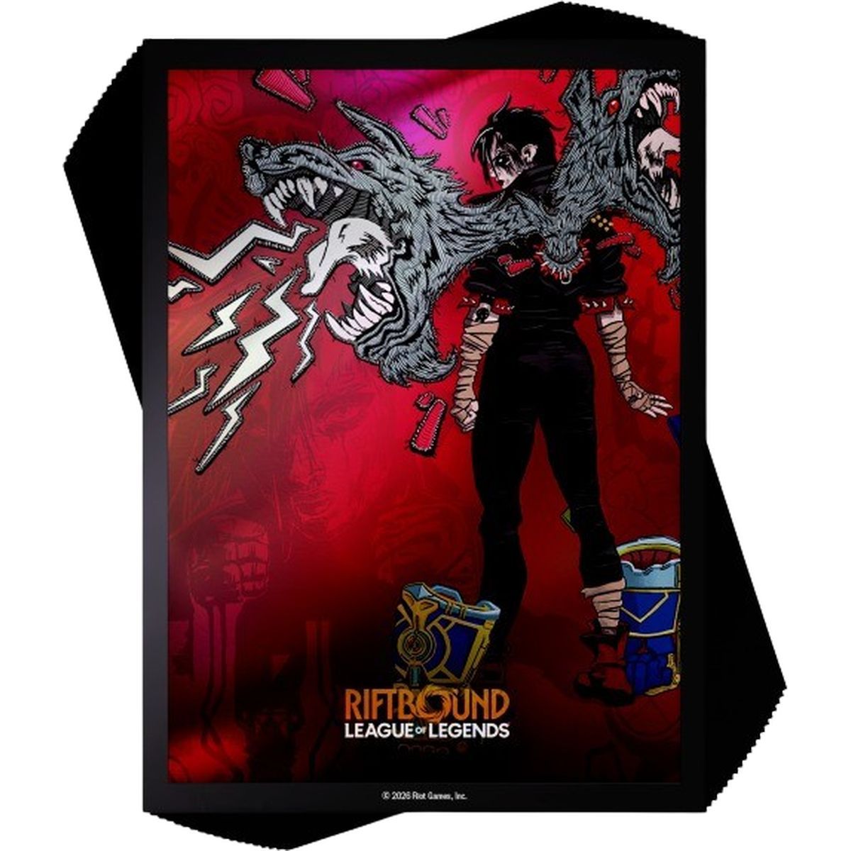 100 Protèges Cartes - Pochettes - Vi, Piltover Enforcer - Riftbound League of Legends TCG - Set 3 Unleashed - Scellé