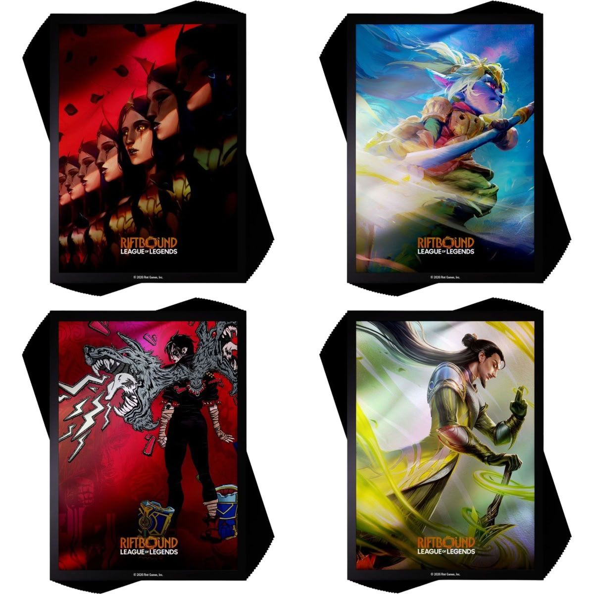 100 Protèges Cartes - Pochettes - Vi, Piltover Enforcer - Riftbound League of Legends TCG - Set 3 Unleashed - Scellé
