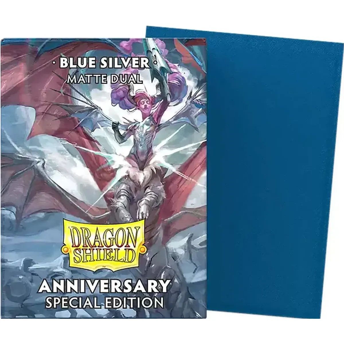 Item 100 Protèges Cartes - Standard - Dual Anniversary Blue Silver - Dragon Shield