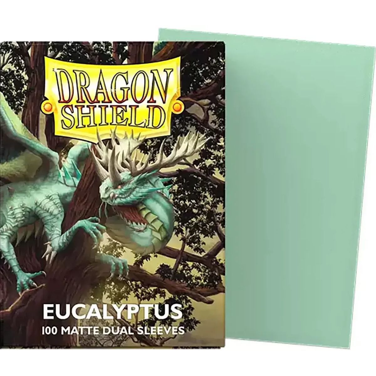 100 Protèges Cartes - Standard - Dual Matte Eucalyptus - Dragon Shield