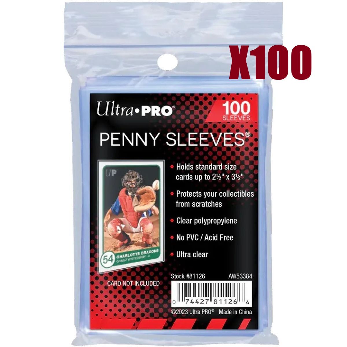 Item 10000 Protèges Cartes - Standard - Soft Sleeves - Souple - Ultra Pro
