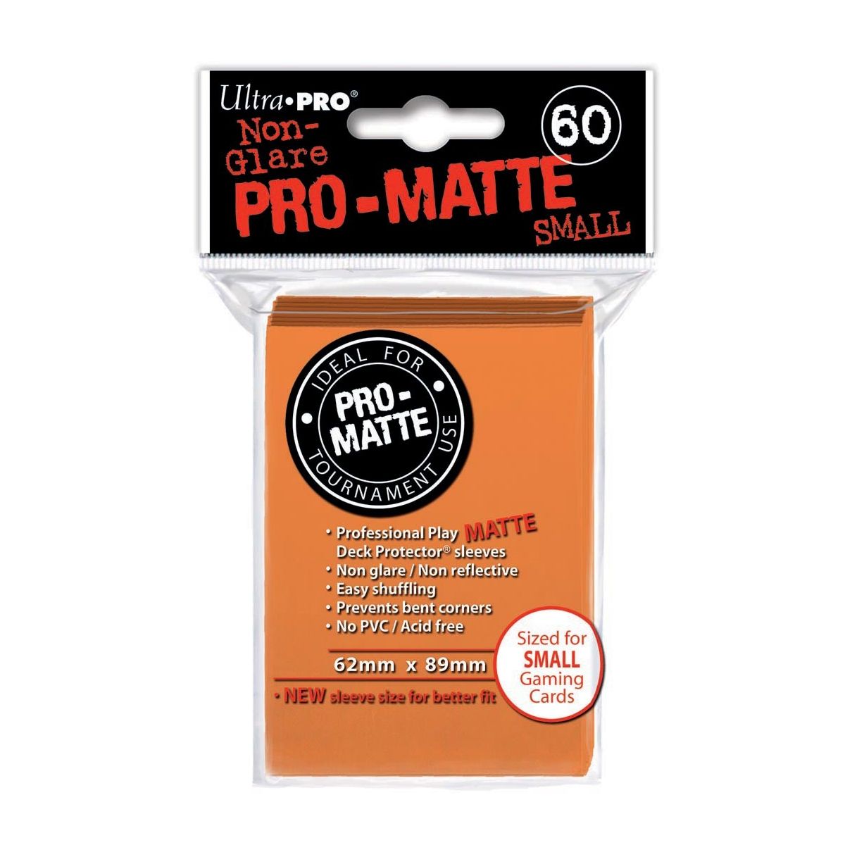 Proteges Cartes Matte - Small Orange (60)