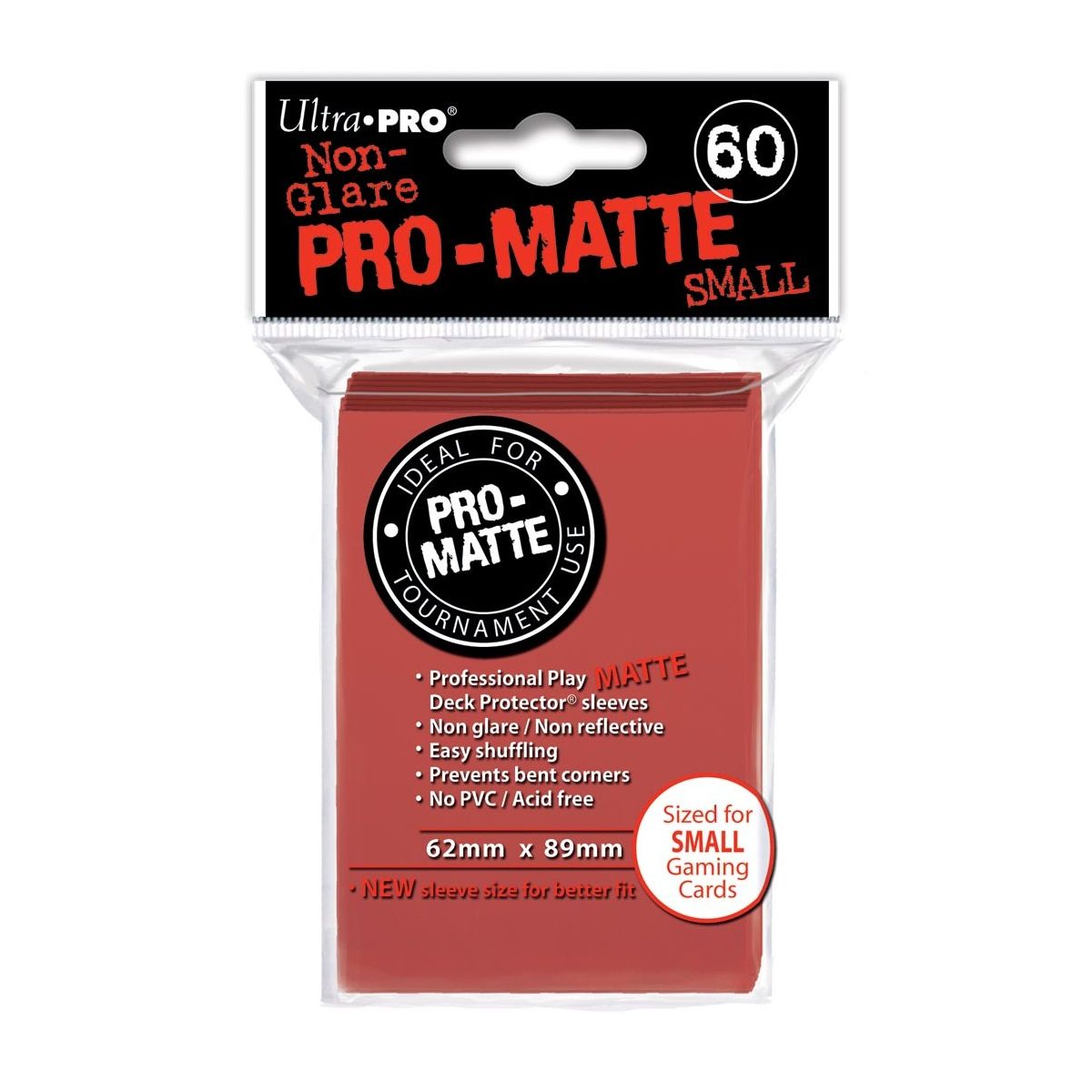 Proteges Cartes Matte - Small Rouge (60)