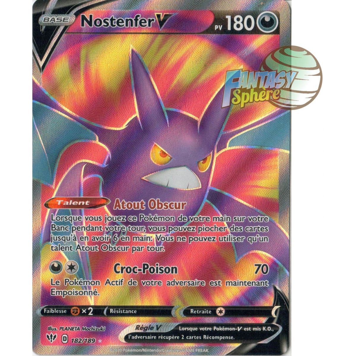 Nostenfer V - Full Art Ultra Rare  182/189  - EB03 Ténèbres Embrasées