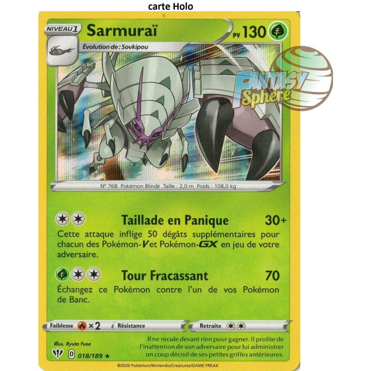 Sarmurai - Holo Rare 18/189  - EB03 Ténèbres Embrasées