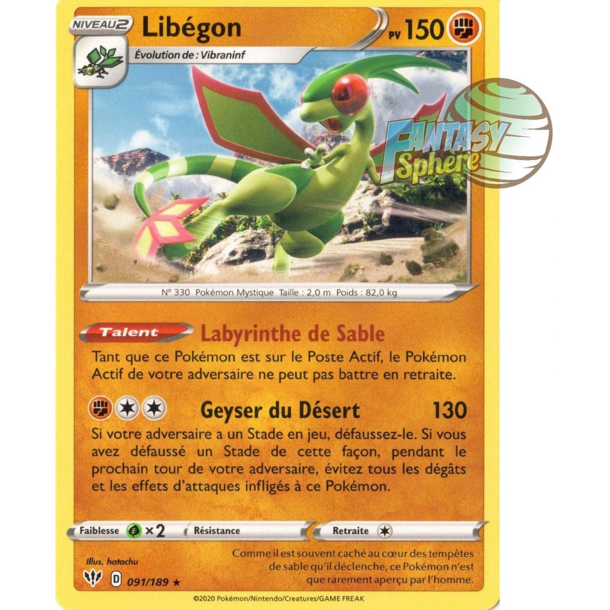 Libégon - Rare 91/189  - EB03 Ténèbres Embrasées