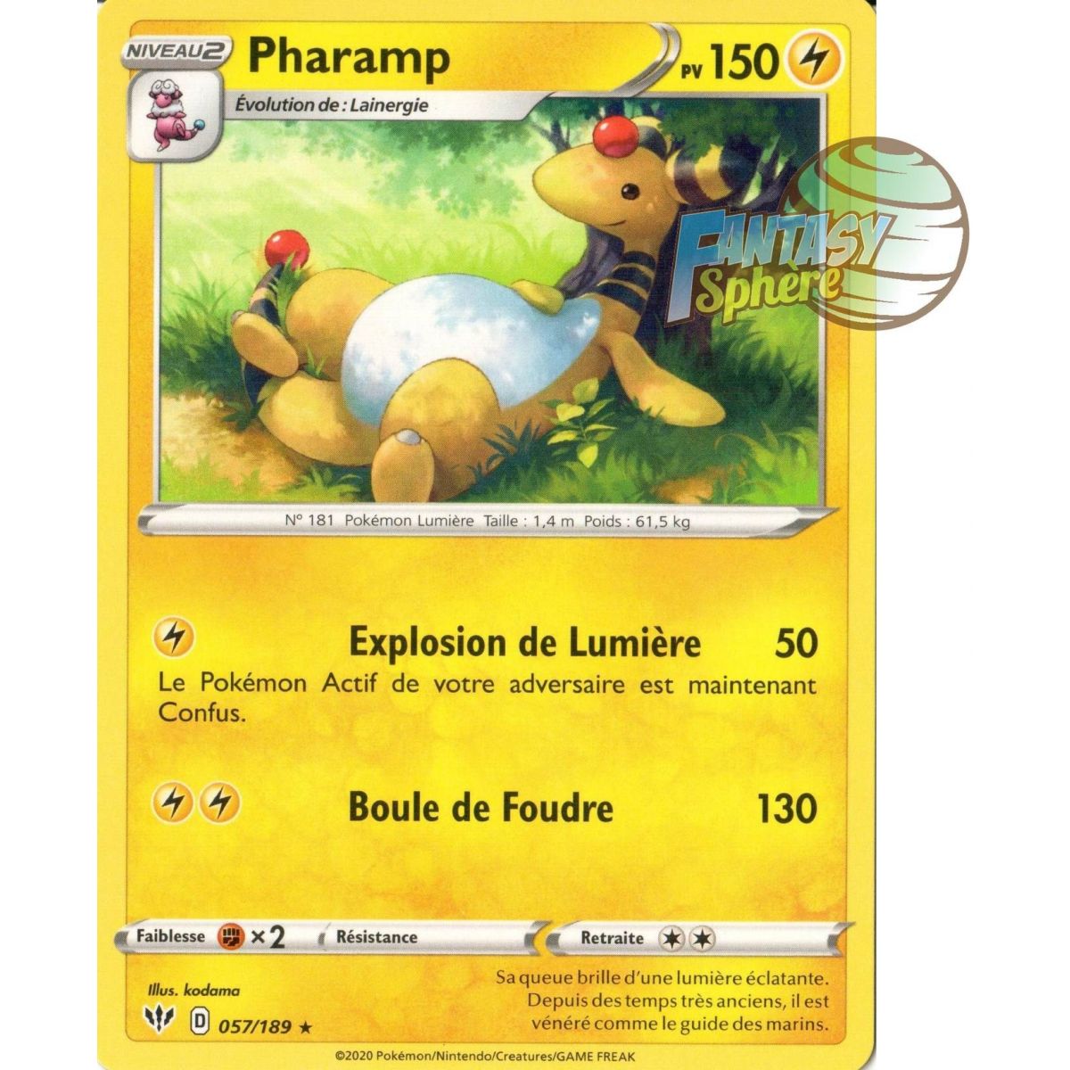 Pharamp - Rare 57/189  - EB03 Ténèbres Embrasées