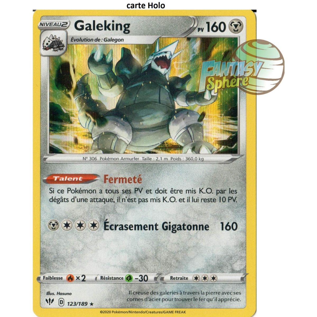 Galeking - Holo Rare 123/189  - EB03 Ténèbres Embrasées