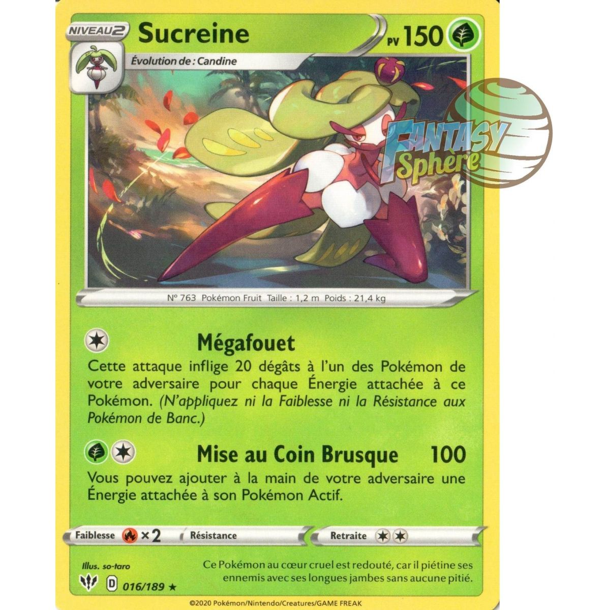 Sucreine - Rare 16/189  - EB03 Ténèbres Embrasées