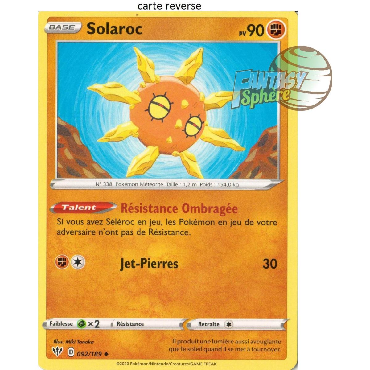 Solaroc - Reverse 92/189  - EB03 Ténèbres Embrasées