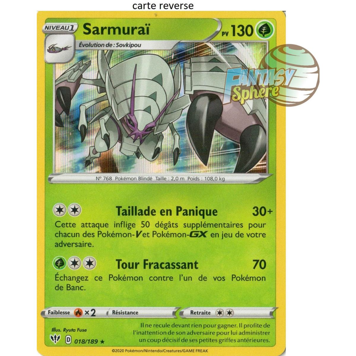 Item Sarmurai - Reverse 18/189  - EB03 Ténèbres Embrasées