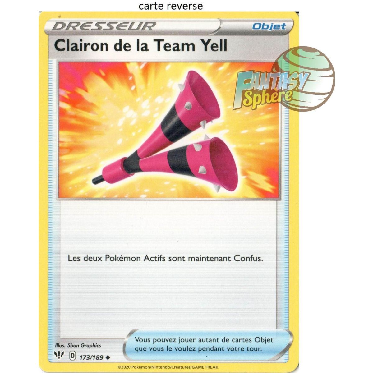 Item Clairon de la Team Yell - Reverse 173/189  - EB03 Ténèbres Embrasées