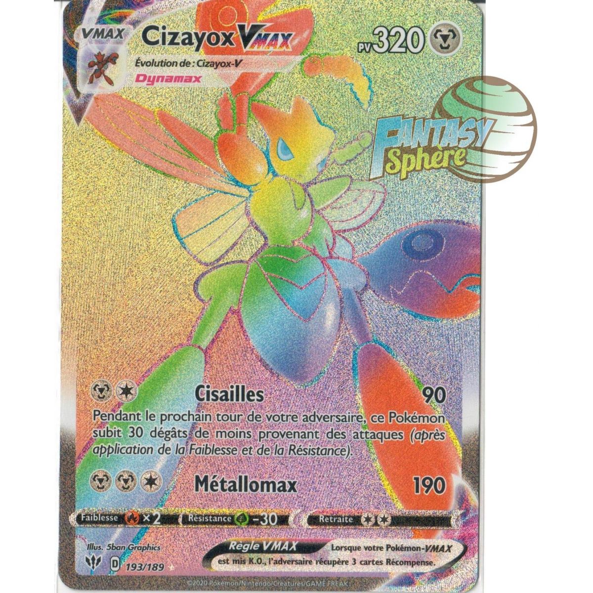 Item Cizayox Vmax - Secret Rare 193/189  - EB03 Ténèbres Embrasées