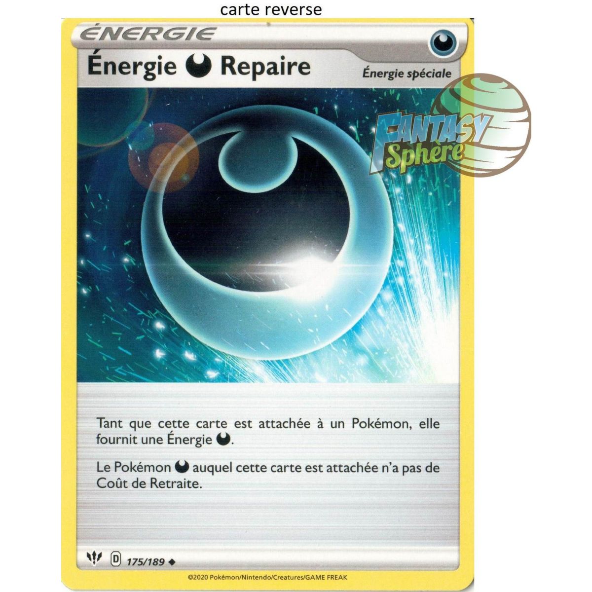 Item Energie obscurité Repaire - Reverse 175/189  - EB03 Ténèbres Embrasées