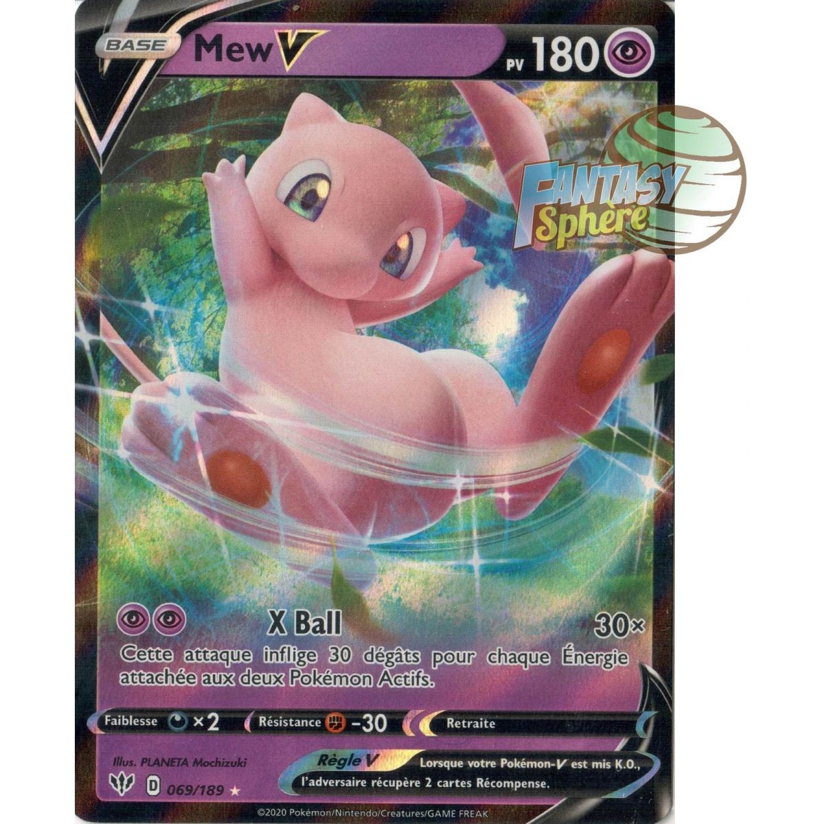 Item Mew V - Ultra Rare 69/189  - EB03 Ténèbres Embrasées