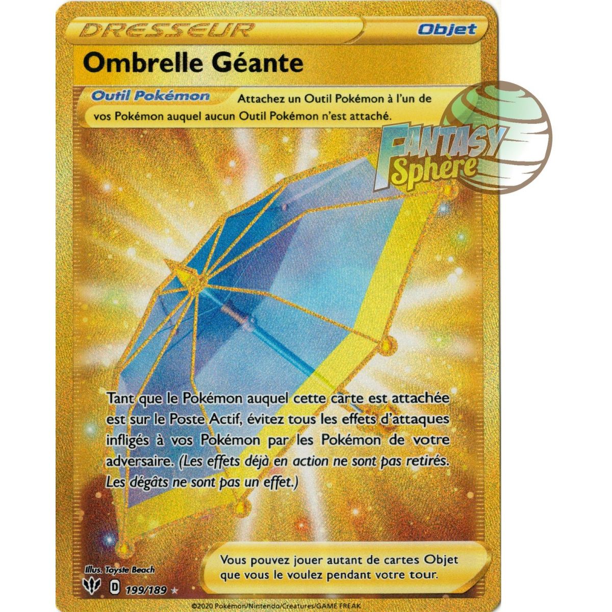 Item Ombrelle Géante - Secret Rare 199/189  - EB03 Ténèbres Embrasées