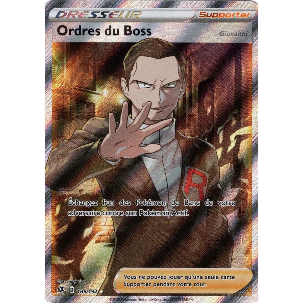 Ordres du Boss - Full Art Ultra Rare 189/192 EB02 Clash des Rebelles