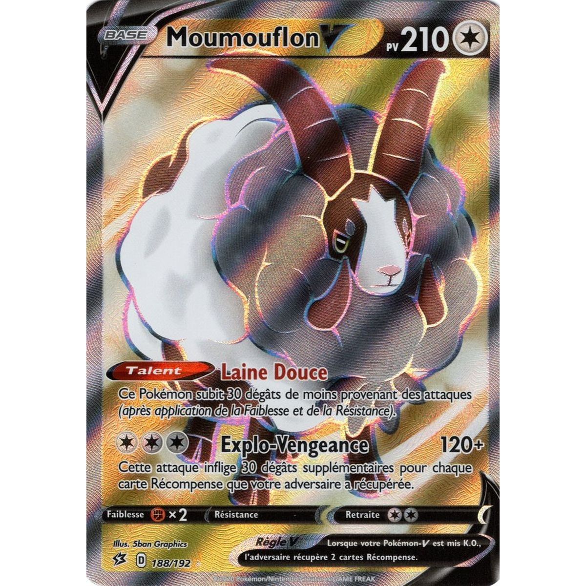 Moumouflon V - Full Art Ultra Rare 188/192 EB02 Clash des Rebelles