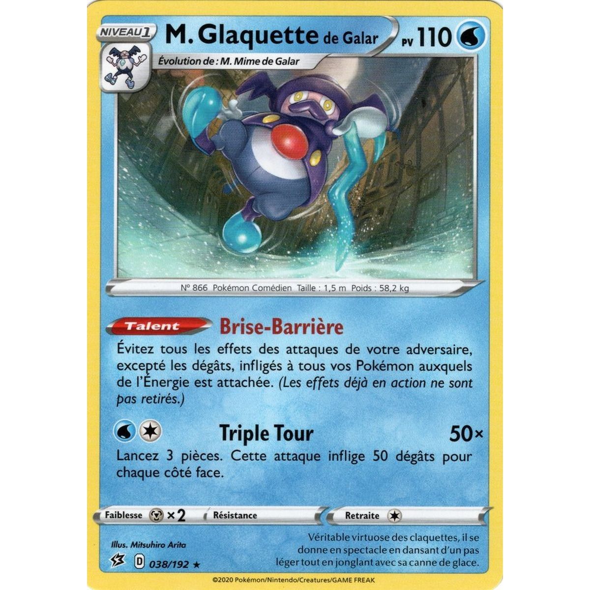 M. Glaquette de Galar - Rare 038/192 EB02 Clash des Rebelles