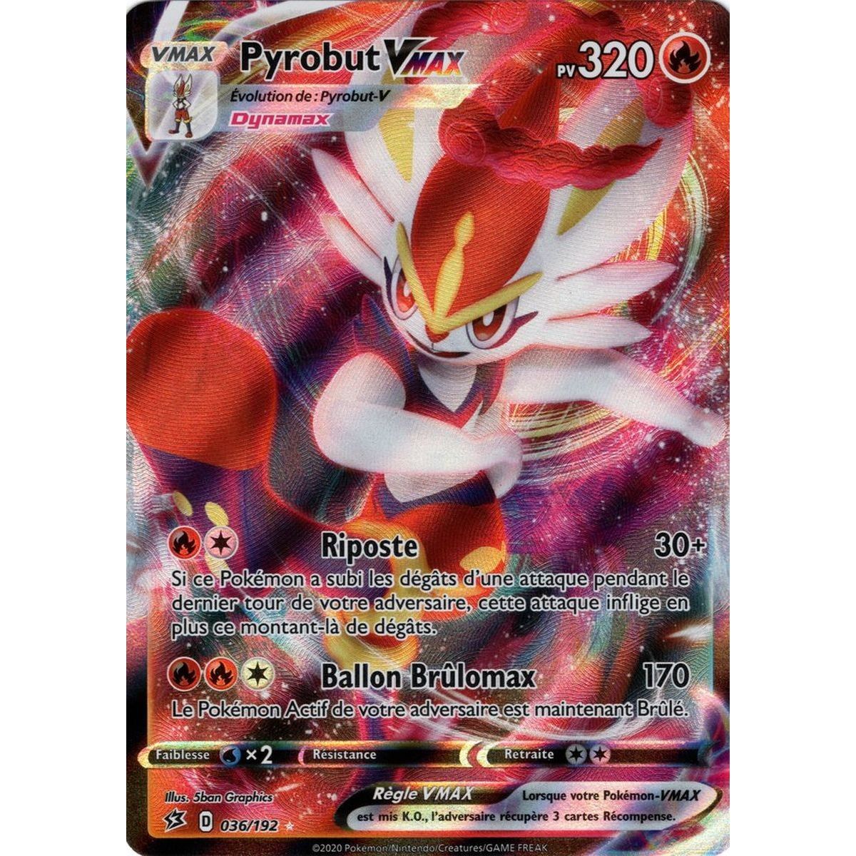 Item Pyrobut VMAX - Ultra Rare 036/192 EB02 Clash des Rebelles