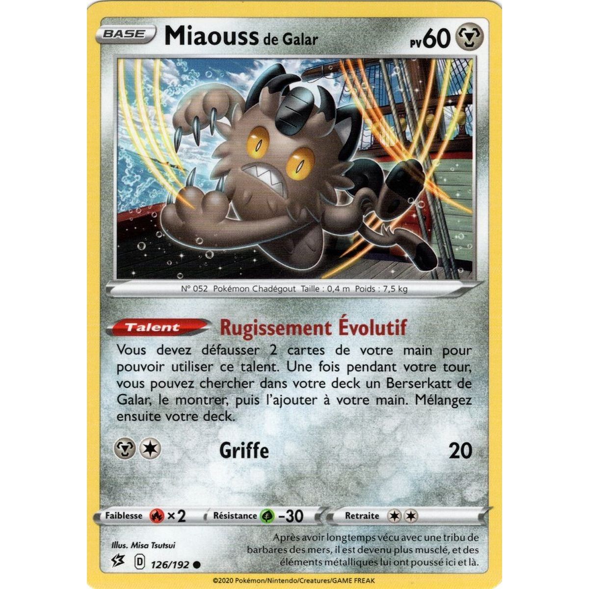 Miaouss de Galar - Reverse 126/192 EB02 Clash des Rebelles