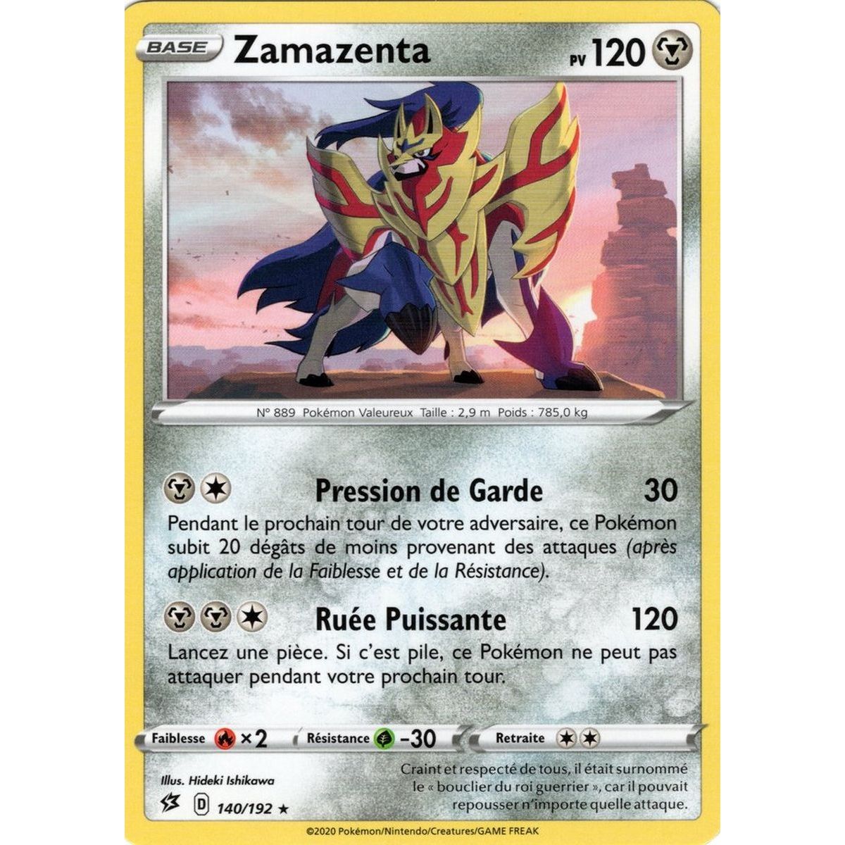 Item Zamazenta - Reverse 140/192 EB02 Clash des Rebelles