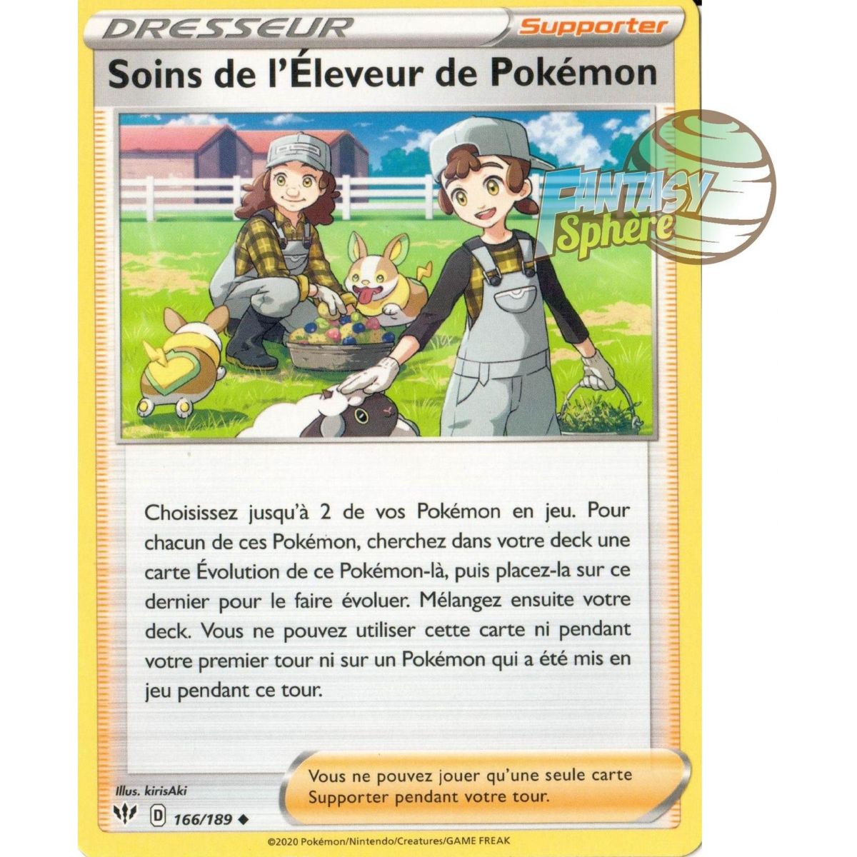 Item Soins de l'Eleveur de Pokémon - Peu Commune 166/189 EB02 Clash des Rebelles