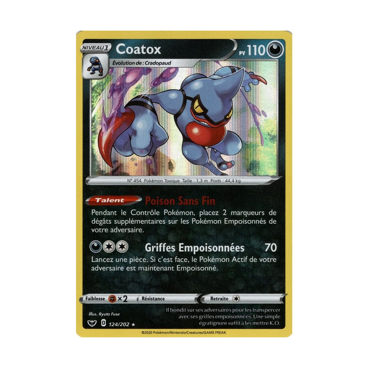 Coatox - Holo Rare 124/202 EB01 Epée et Bouclier