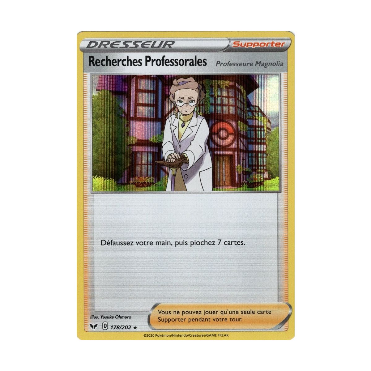 Item Recherches Professorales Professeur Magnolia - Holo Rare 178/202 EB01 Epée et Bouclier