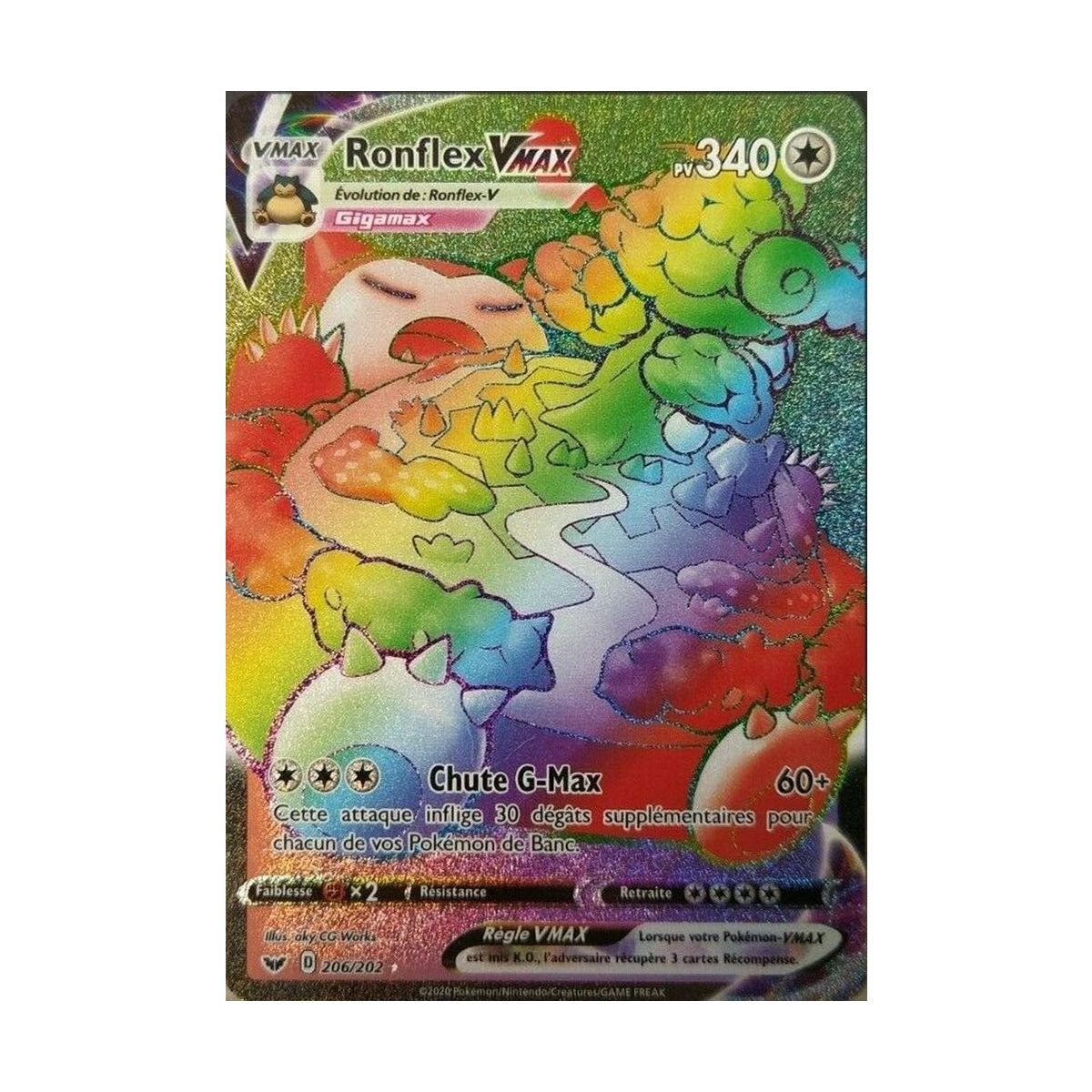 Ronflex VMAX - Secret Rare 206/202 EB01 Epée et Bouclier