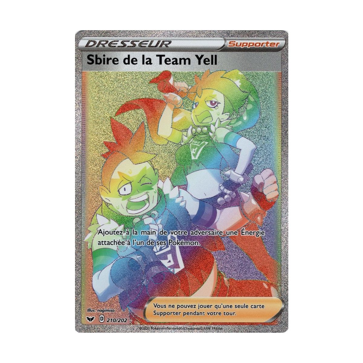 Sbire de la Team Yell - Secret Rare 210/202 EB01 Epée et Bouclier