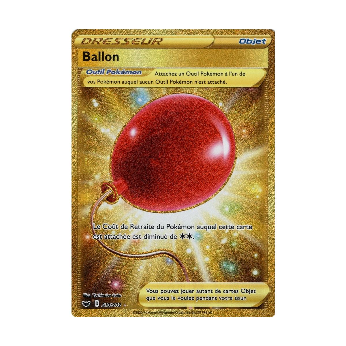 Item Ballon - Secret Rare 213/202 EB01 Epée et Bouclier