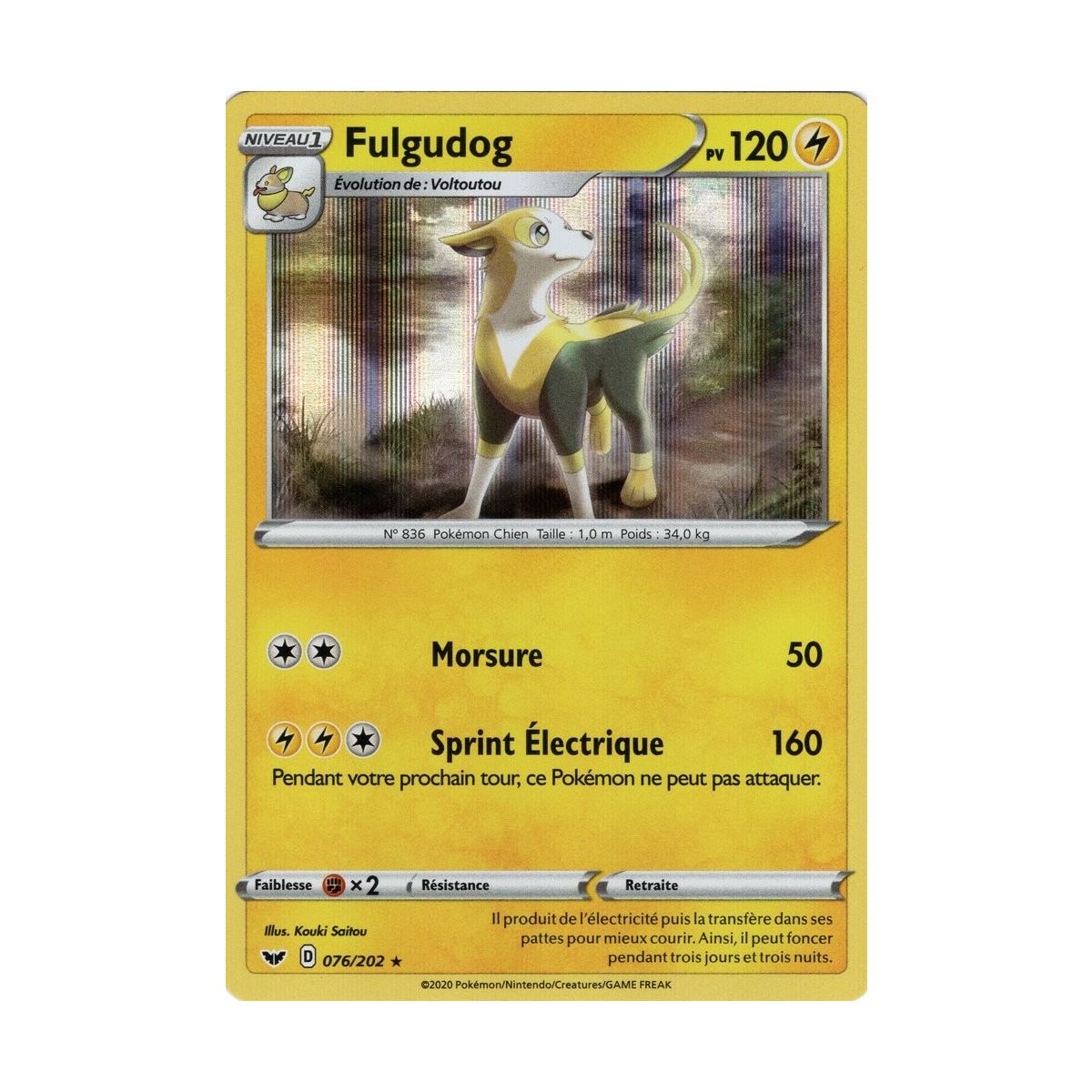 Fulgudog - Holo Rare 76/202 EB01 Epée et Bouclier