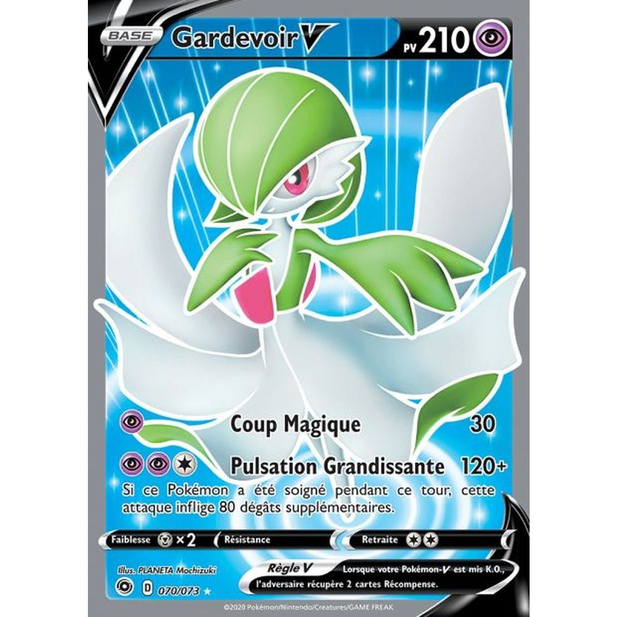 Gardevoir V - Full Art Ultra Rare 70/73 - Epee Bouclier 3.5 La Voie Du Maitre