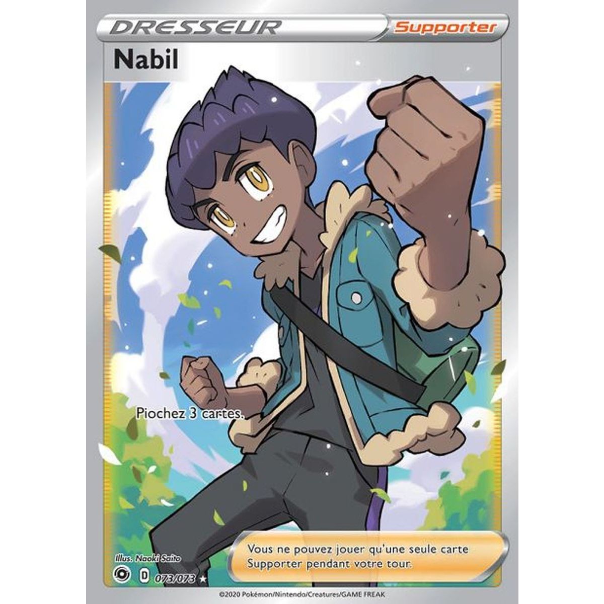 Nabil - Full Art Ultra Rare 73/73 - Epee Bouclier 3.5 La Voie Du Maitre