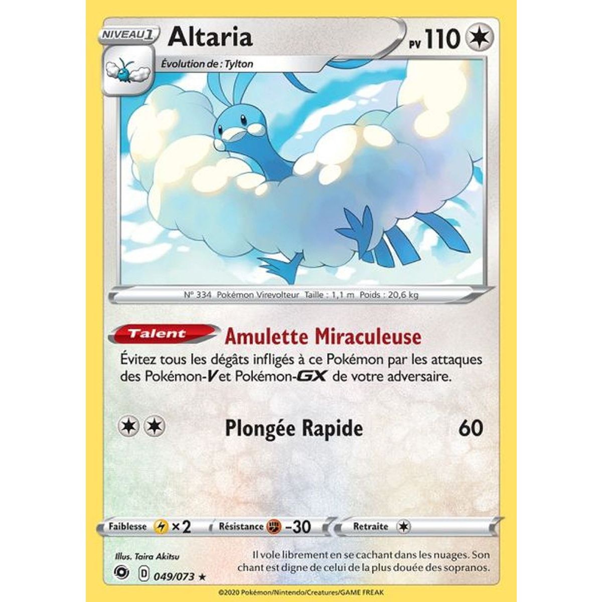 Item Altaria - Holo Rare 49/73 - Epee Bouclier 3.5 La Voie Du Maitre