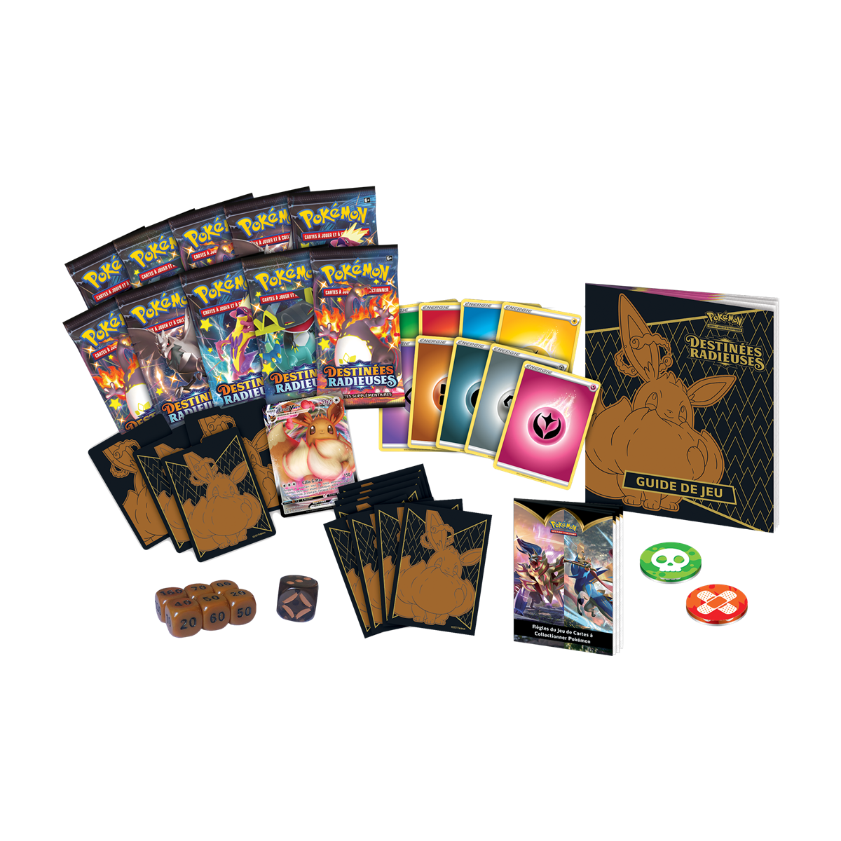 Pokémon - Coffret Dresseur d'Elite - Destinées Radieuses [EB4.5] - Évoli V-Max - FR