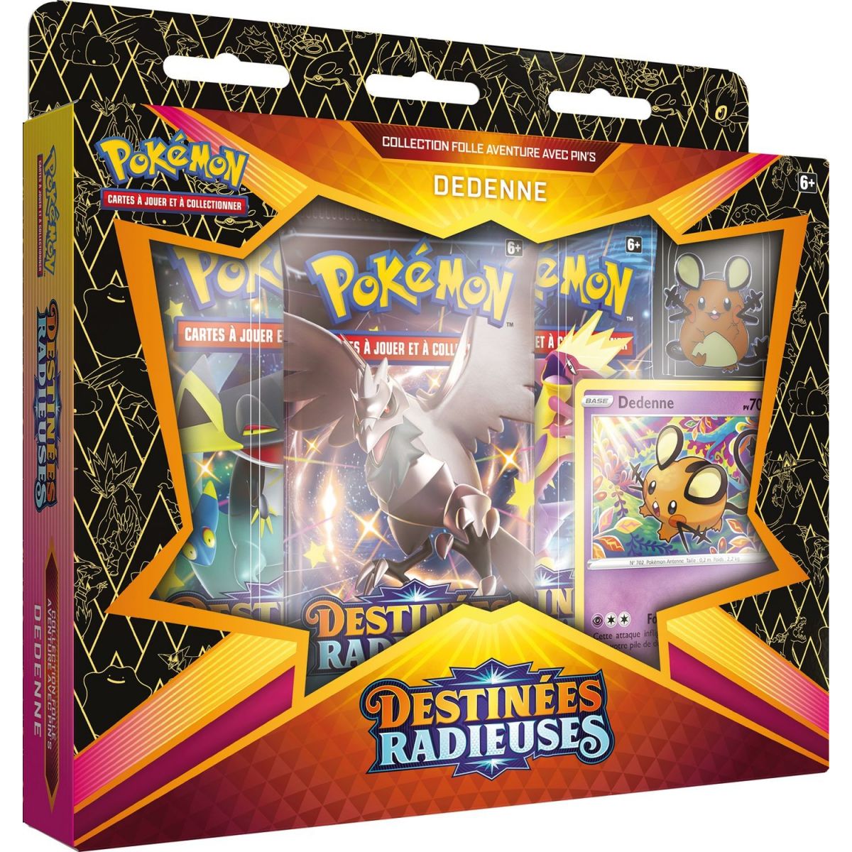Pokémon - Coffret Pin's Dedenne - Destinées Radieuses [EB4.5] - FR
