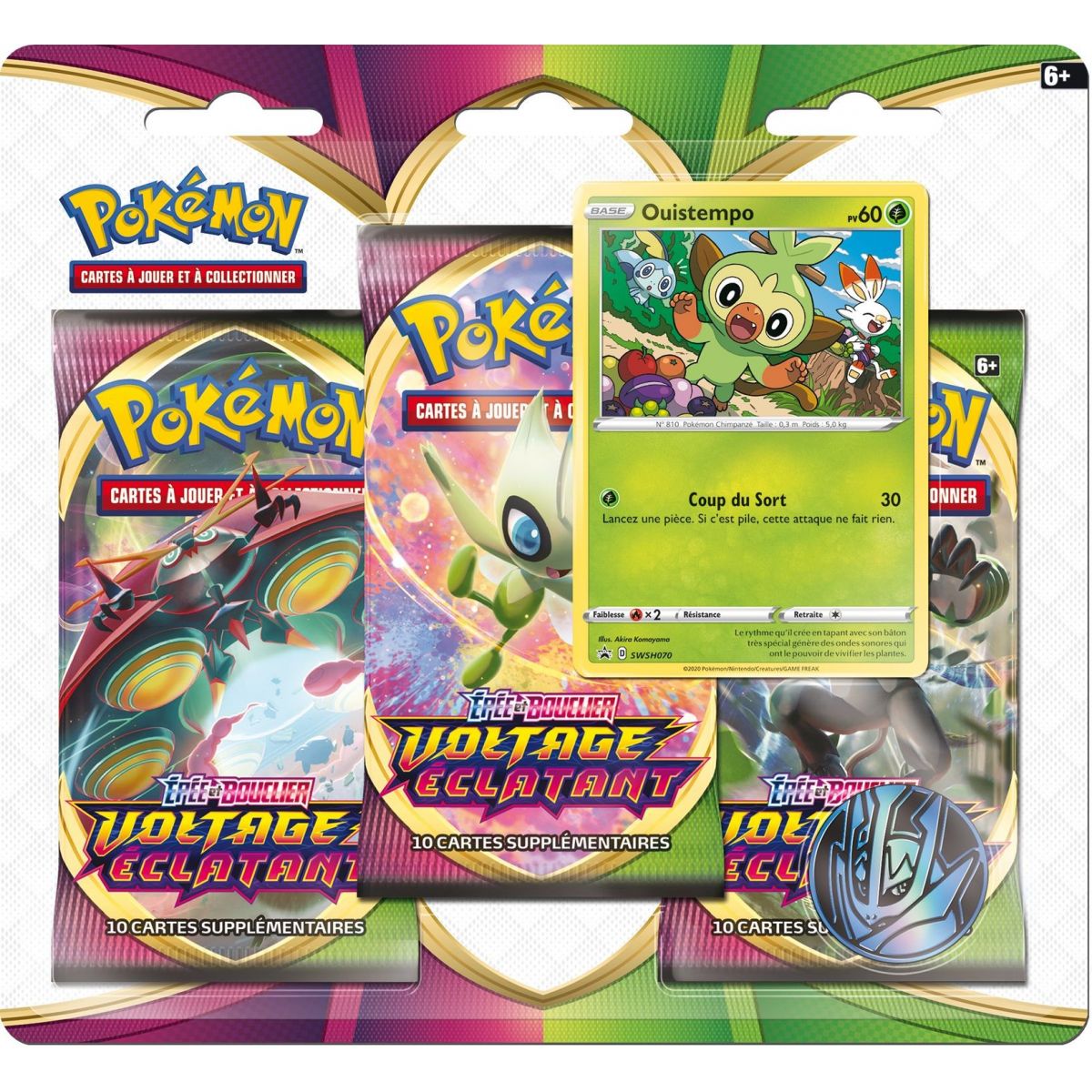 Pokémon - Tri-Pack - Voltage Éclatant [EB04] - Ouistempo / Flambino - FR