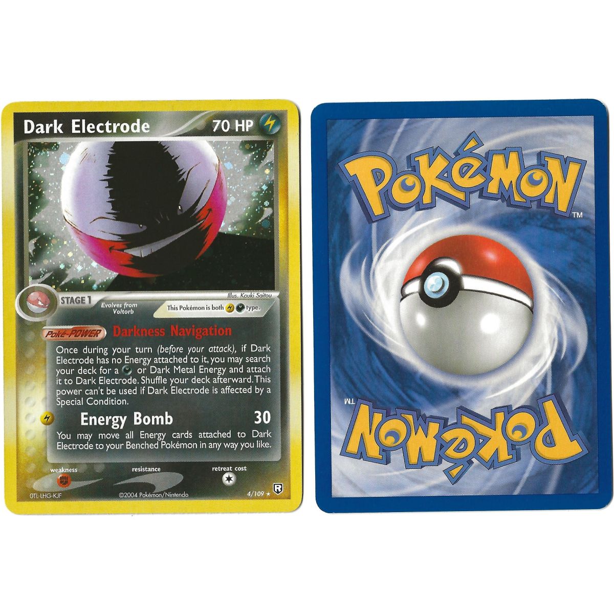 Dark Electrode (1) 4/109 EX Team Rocket Returns Holo  Anglais Near Mint