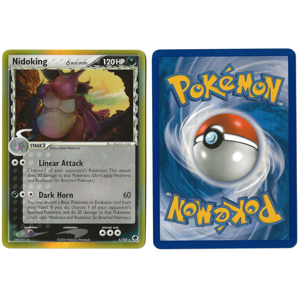 Nidoking (1) 6/101 EX Île des Dragons Holo  Anglais Near Mint