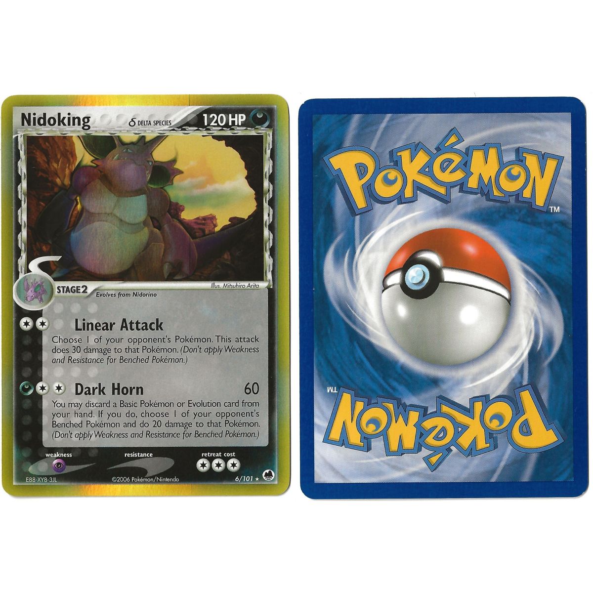 Nidoking (2) 6/101 EX Île des Dragons Holo  Anglais Near Mint